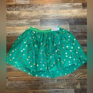 Cat and Jack Green Clover Tutu skirt, kids size XXL (18), NWT